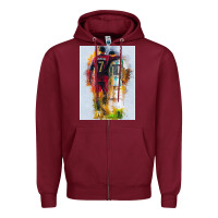 Messi And Ronaldo Zipper Hoodie | Teevron