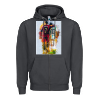 Smoke messi and ronaldo Zipper Hoodie - linhVisuals