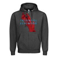 Charcoal Heather interpol Zipper Hoodie - linhVisuals