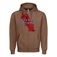 Chestnut interpol Zipper Hoodie - linhVisuals