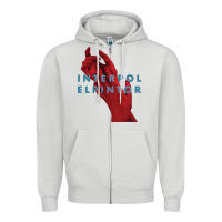 Dove Grey interpol Zipper Hoodie - linhVisuals