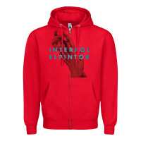 Red interpol Zipper Hoodie - linhVisuals