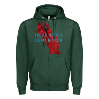 Sports Green interpol Zipper Hoodie - linhVisuals