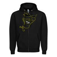 Black J O K E R Zipper Hoodie - linhVisuals
