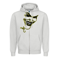 Dove Grey J O K E R Zipper Hoodie - linhVisuals