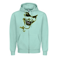 Seafoam J O K E R Zipper Hoodie - linhVisuals