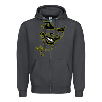 Smoke J O K E R Zipper Hoodie - linhVisuals