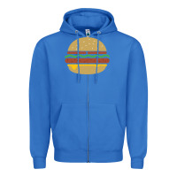 True Royal vintage burger print Zipper Hoodie - linhVisuals