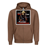 Chestnut only you can prevent communism Zipper Hoodie - linhVisuals