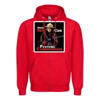 Red only you can prevent communism Zipper Hoodie - linhVisuals