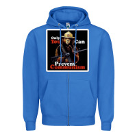 True Royal only you can prevent communism Zipper Hoodie - linhVisuals