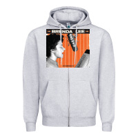 Heather Grey #brenda lee concert 2022 Zipper Hoodie - linhVisuals