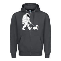 Smoke walking the dog astronaut Zipper Hoodie - linhVisuals