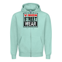 Seafoam vision street wear tshirt Zipper Hoodie - linhVisuals