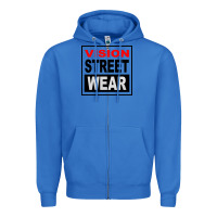 True Royal vision street wear tshirt Zipper Hoodie - linhVisuals