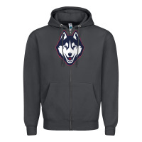 Smoke wolf head tshirt Zipper Hoodie - linhVisuals
