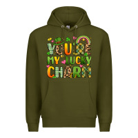 Army Green you're my lucky charm Premium Hoodie - Artiststas