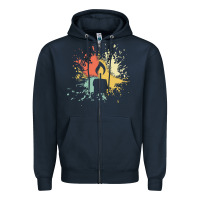Navy candle t  shirt c a n d l e i n k s p l a s h t  shirt Zipper Hoodie - linhVisuals
