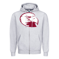 Heather Grey lock haven bald eagles Zipper Hoodie - linhVisuals