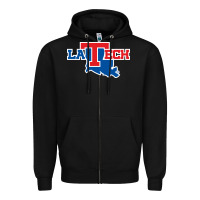Black louisiana tech bulldogs Zipper Hoodie - linhVisuals