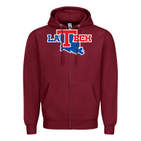 Burgundy louisiana tech bulldogs Zipper Hoodie - linhVisuals