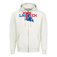 Oatmeal Heather louisiana tech bulldogs Zipper Hoodie - linhVisuals