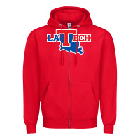 Red louisiana tech bulldogs Zipper Hoodie - linhVisuals