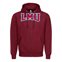 Burgundy loyola marymount lions Zipper Hoodie - linhVisuals
