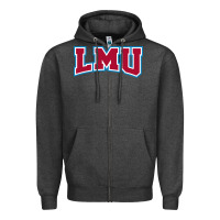 Charcoal Heather loyola marymount lions Zipper Hoodie - linhVisuals