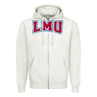 Oatmeal Heather loyola marymount lions Zipper Hoodie - linhVisuals