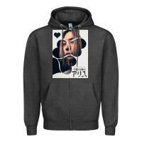 Charcoal Heather Chishiya Alice In Borderland Zipper Hoodie - linhVisuals