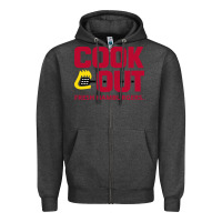 Charcoal Heather Cookout Zipper Hoodie - linhVisuals