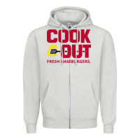 Dove Grey Cookout Zipper Hoodie - linhVisuals