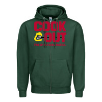 Sports Green Cookout Zipper Hoodie - linhVisuals