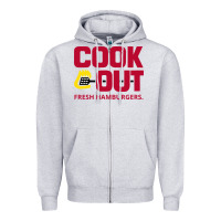 Heather Grey Cookout Zipper Hoodie - linhVisuals