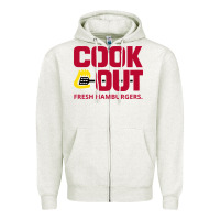 Oatmeal Heather Cookout Zipper Hoodie - linhVisuals