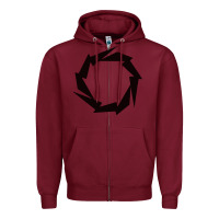 Burgundy Fountain Boats Zipper Hoodie - linhVisuals