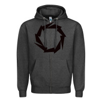 Charcoal Heather Fountain Boats Zipper Hoodie - linhVisuals