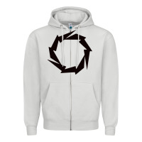 Dove Grey Fountain Boats Zipper Hoodie - linhVisuals