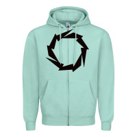 Seafoam Fountain Boats Zipper Hoodie - linhVisuals