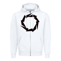 White Fountain Boats Zipper Hoodie - linhVisuals