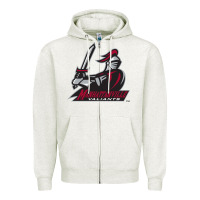 Oatmeal Heather manhattanville valiants Zipper Hoodie - linhVisuals