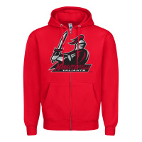 Red manhattanville valiants Zipper Hoodie - linhVisuals