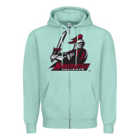 Seafoam manhattanville valiants Zipper Hoodie - linhVisuals