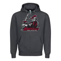 Smoke manhattanville valiants Zipper Hoodie - linhVisuals