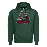 Sports Green manhattanville valiants Zipper Hoodie - linhVisuals