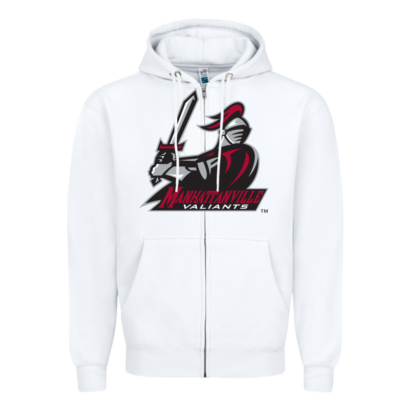 Manhattanville Valiants Zipper Hoodie by linhVisuals | Teevron