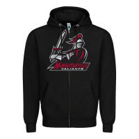 Black manhattanville valiants Zipper Hoodie - linhVisuals
