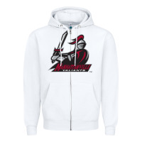 White manhattanville valiants Zipper Hoodie - linhVisuals