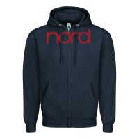 Navy Nord Zipper Hoodie - linhVisuals